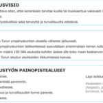 Seudullinen liikenneturvallisuusvisio ja päätavoitteet. 