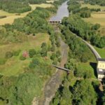 Dronekuva Paimionjoesta, kuvannut Oskari Summanen.