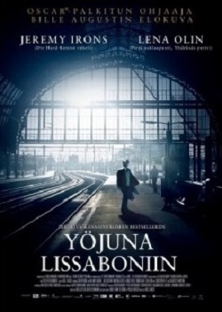 Yöjuna Lissaboniin -elokuvan kansikuva.