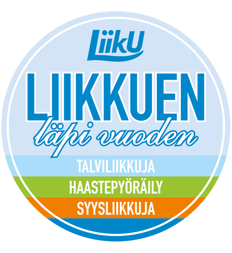 Liikkuen läpi vuoden kampanjan logo