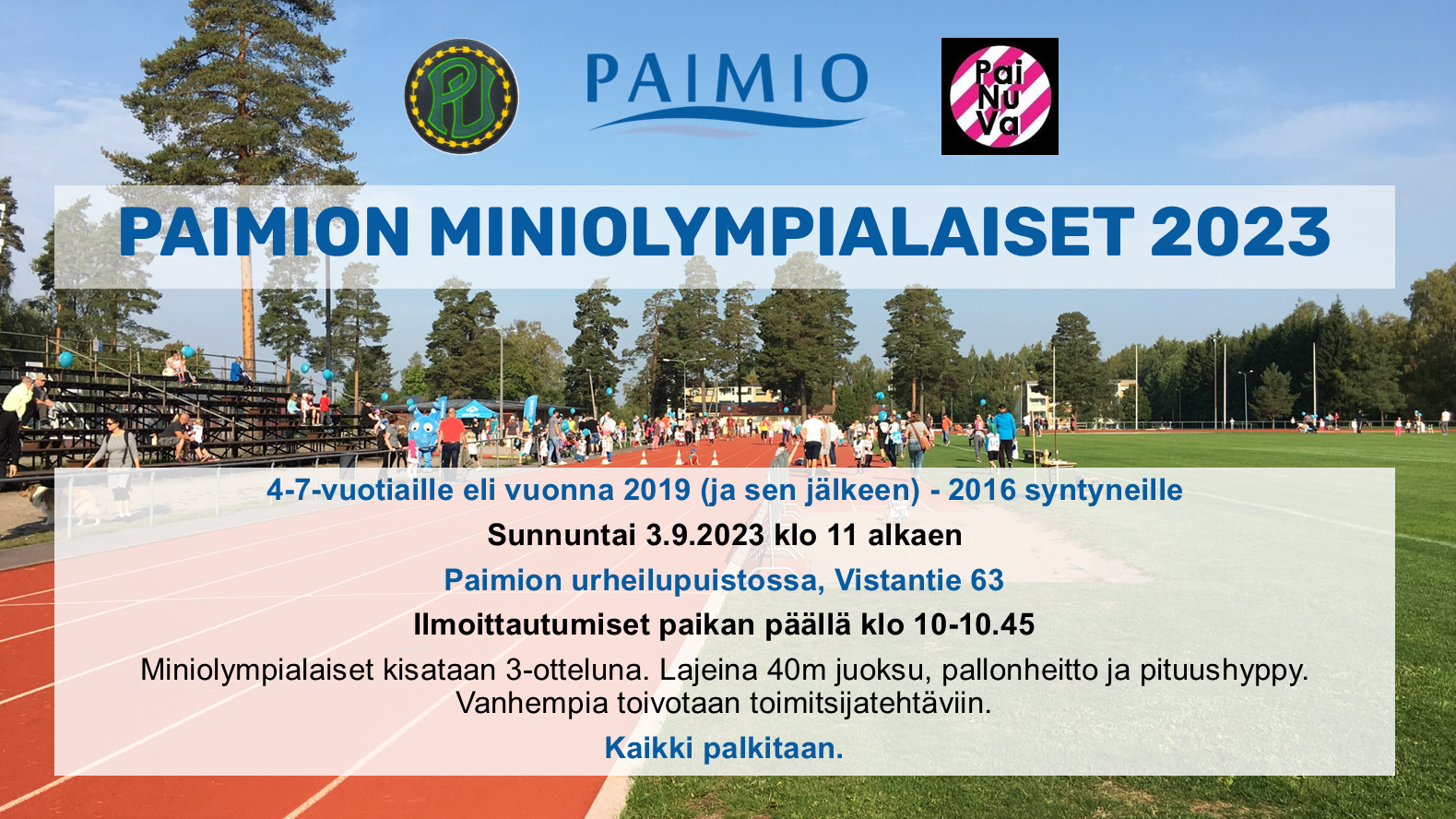 Paimion miniolympialaiset 2023