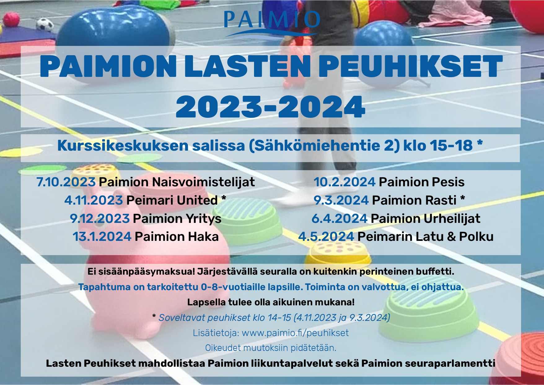 Paimion Lasten Peuhikset kaudella 2023-2024