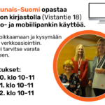 Op Lounais-Suomen verkkopankkiopastukset kirjastolla.