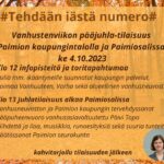 Ohjelma vanhustenviikon pääjuhla 4.10.2023.