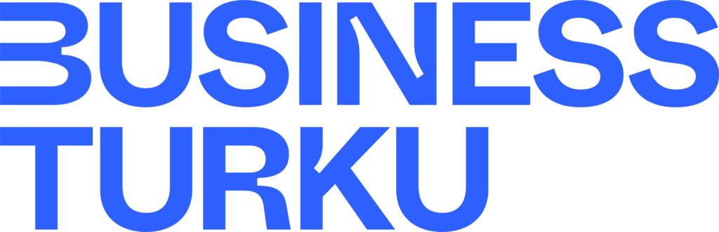 Business Turun logo, jossa sinisellä teksti Business Turku.