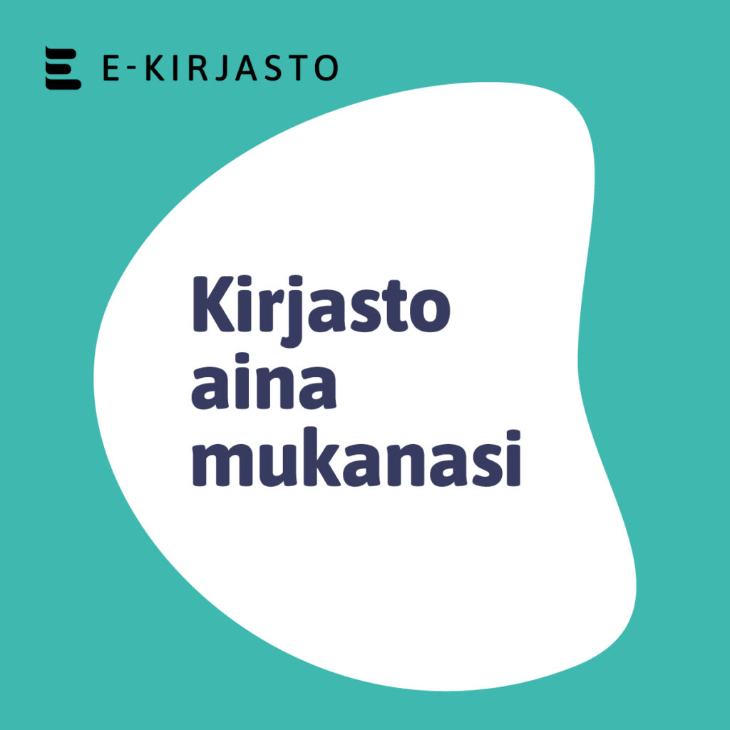 E-kirjaston mainos.