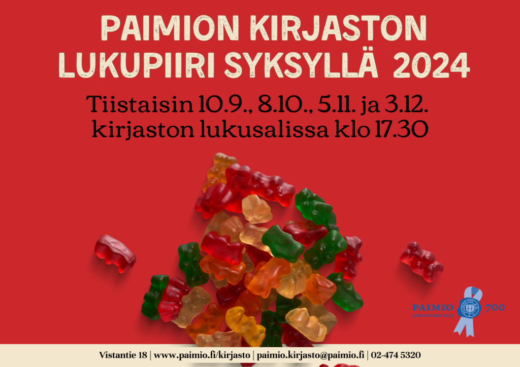 Lukupiirin syksyn 2024 mainos.