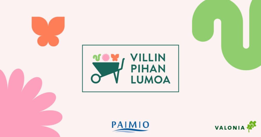 Kuvituskuva Valonian Villin pihan lumoa kampanjasta.