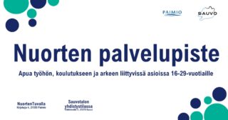 Nuorten palvelupisteen mainos banneri.