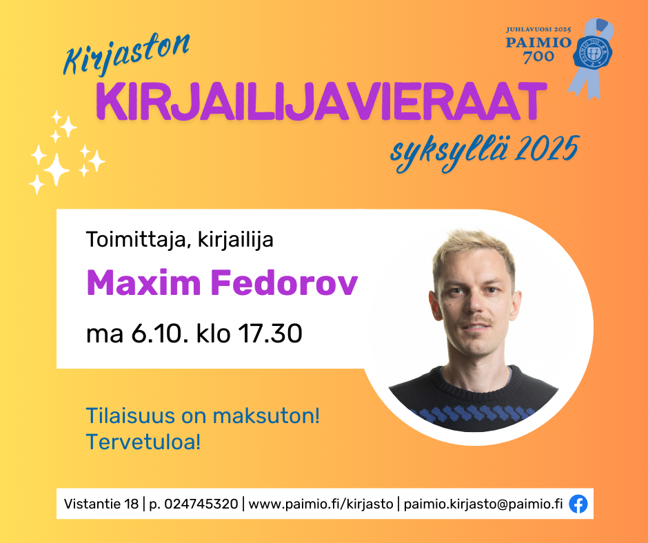 Maxim Fedorovin vierailun mainos.
