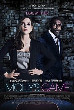 Mollys game -elokuvan kansikuva.
