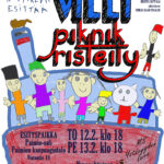 Piirretty laiva jossa piirroshahmoja sekä tapahtuman tiedot