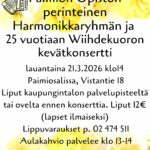 Keltaisia tulppaaneja, nuotteja sekä tapahtumatietoja