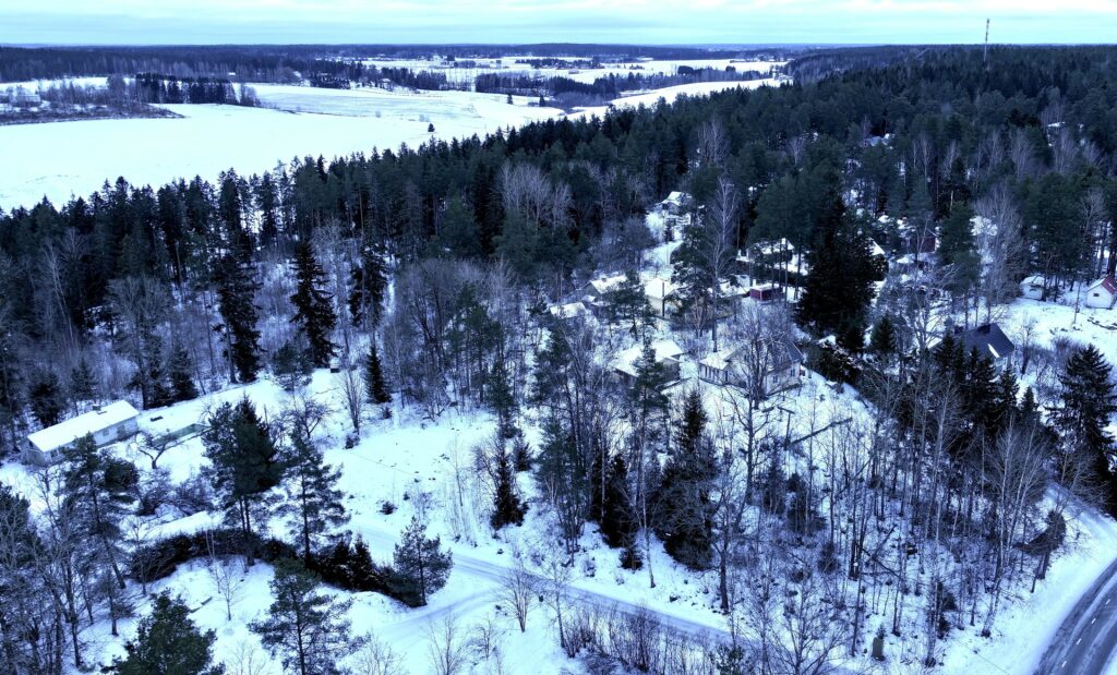 Kalliokaaren alueesta ilmakuva.