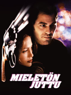 Mies ja nainen sekä ase.