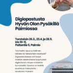 Pikkukuvissa kannettava tietokone ja matkapuhelin. Lisäksi perustiedot digiopastuksista.