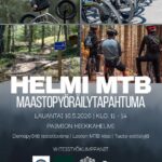 Neljä pikkukuvaa maastopyöristä ja pyöräilymaastoista. Lisäksi tapahtuman perustiedot.