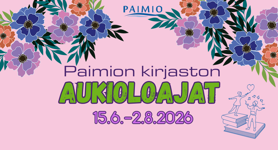 Paimion kirjaston aukioloajat 15.6.-2.8.2026